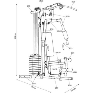 Πολυόργανο Γυμναστικής AMILA HG187F