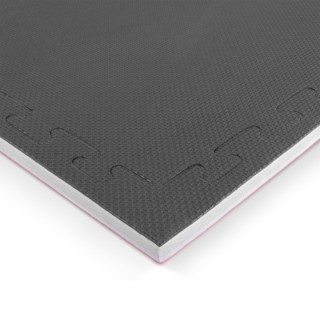 Δάπεδο Προστασίας EVA Tatami 100x100cm 2cm Κόκκινο-Γκρι-Μαύρο