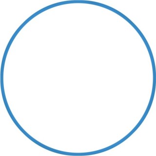 Χούλα-Χουπ HQ 60cm - Φ19mm - 230gr, Μπλε